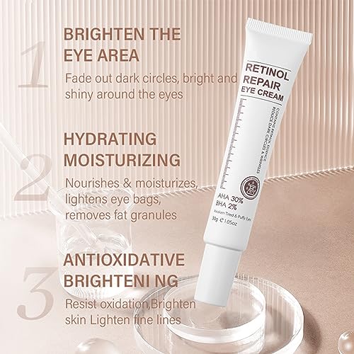Retinol Eye Cream for Dark Circles and Puffiness
