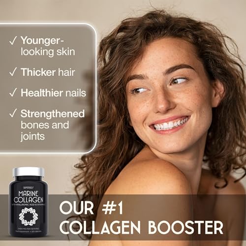 High-Dose Marine Collagen Capsules with Hyaluronic Acid