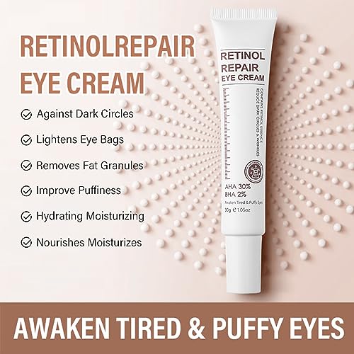 Retinol Eye Cream for Dark Circles and Puffiness