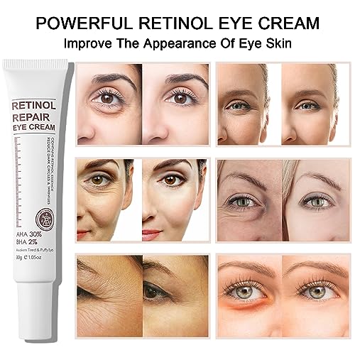 Retinol Eye Cream for Dark Circles and Puffiness