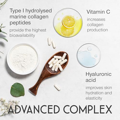 High-Dose Marine Collagen Capsules with Hyaluronic Acid