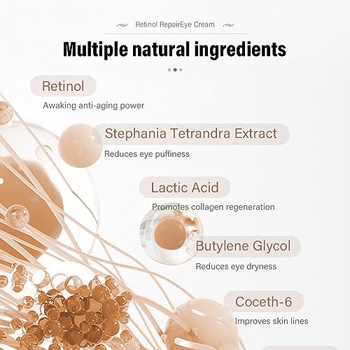 Retinol Eye Cream for Dark Circles and Puffiness