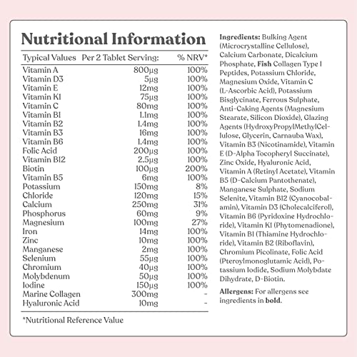 Women's Multivitamins with Collagen and Hyaluronic Acid