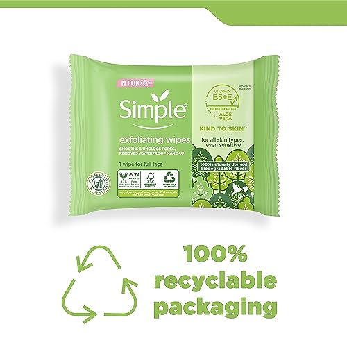 Biodegradable Exfoliating Face Wipes for Sensitive Skin
