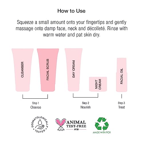 Rosehip Hydrating Face Scrub for Sensitive Skin