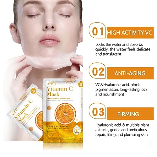 Vitamin C & Hyaluronic Acid Face Mask Set