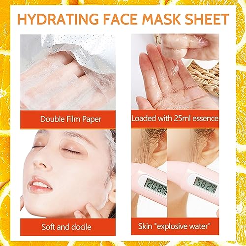 Vitamin C & Hyaluronic Acid Face Mask Set