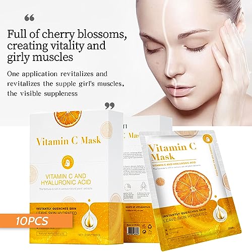 Vitamin C & Hyaluronic Acid Face Mask Set