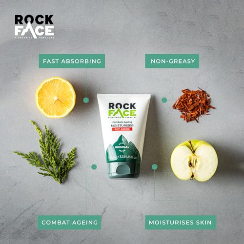 Rock Face Men's Fast-Absorbing Anti-Aging Moisturiser