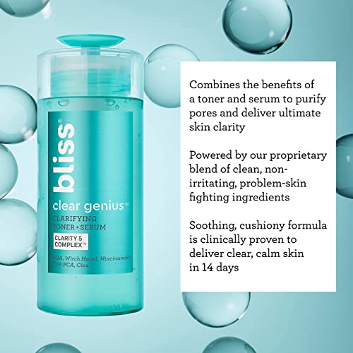 Bliss Clear Genius Toner and Serum 130 ml