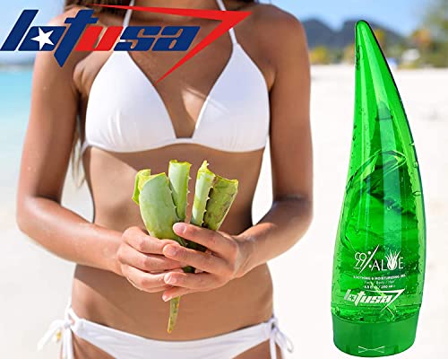LotUSA Aloe Vera Gel for Face, Body, Hair