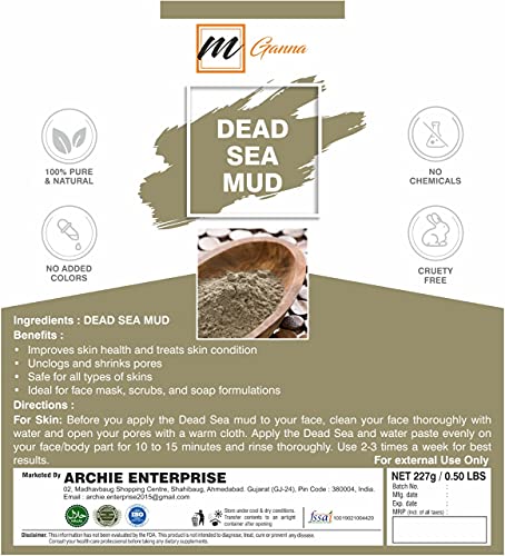 mGanna 100% Natural Dead Sea Mud for Anti-Aging