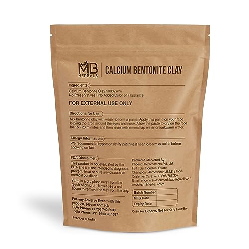 MB Herbals Bentonite Clay for Anti-aging Skin