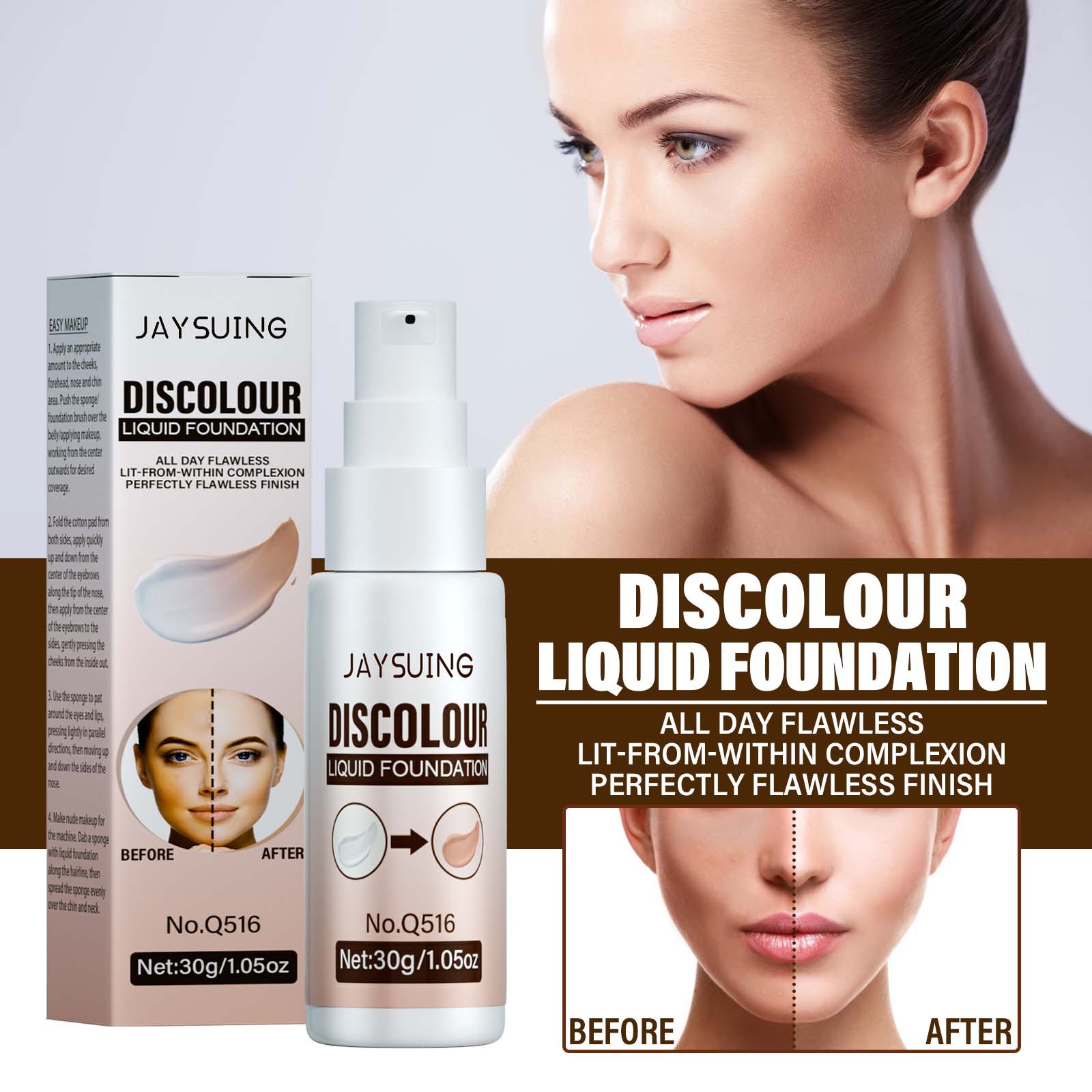 Age-Defying Creamy Liquid Foundation Makeup