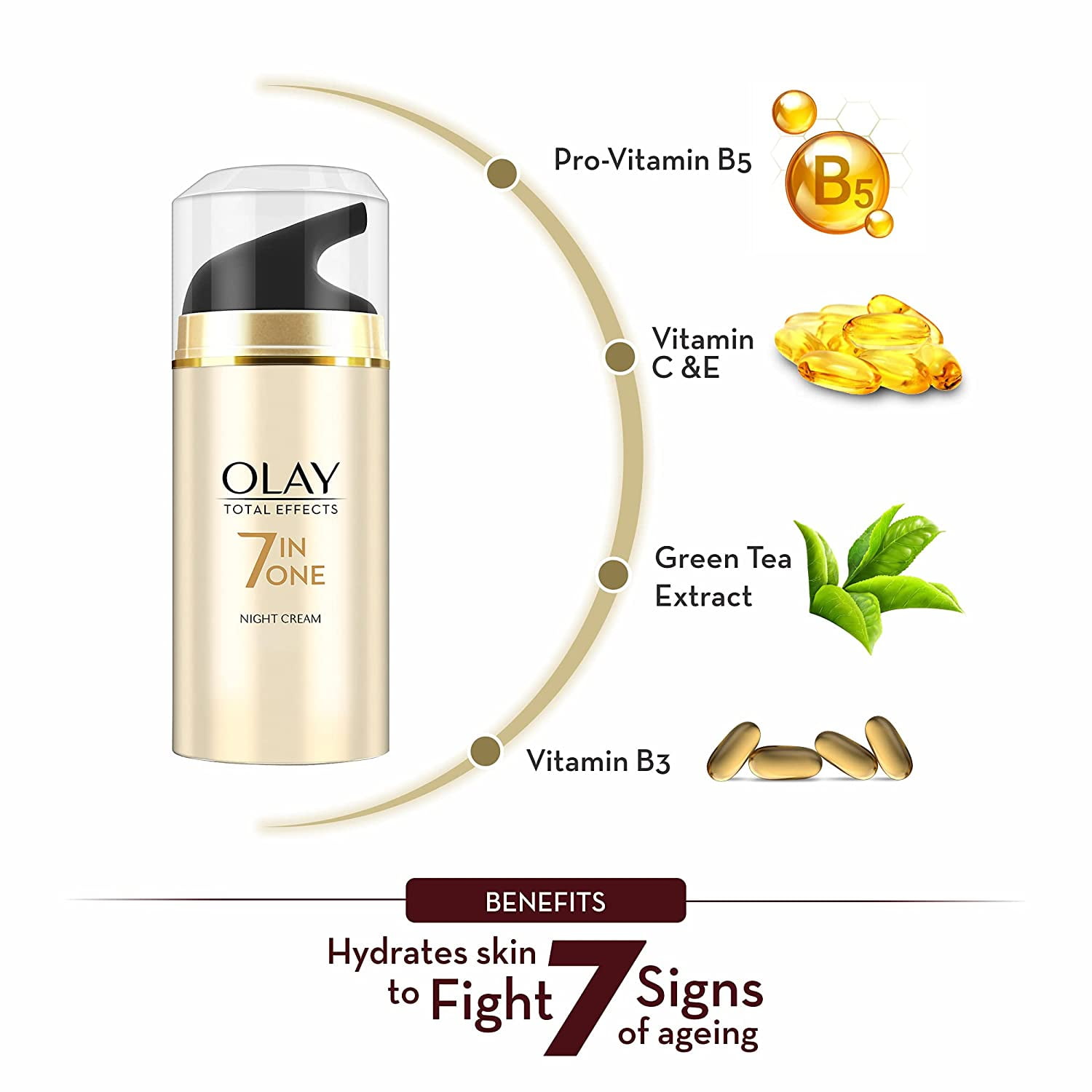Night Cream Targets 7 Signs of Aging for Radiant Skin