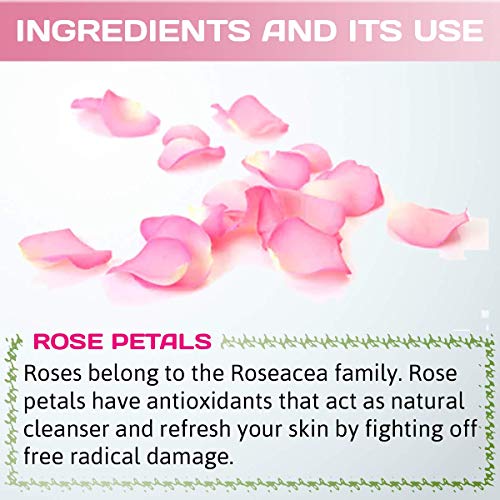 Natural Rose Petal Powder Face and Hair Mask