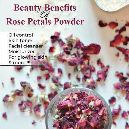 Natural Rose Petal Powder Face and Hair Mask