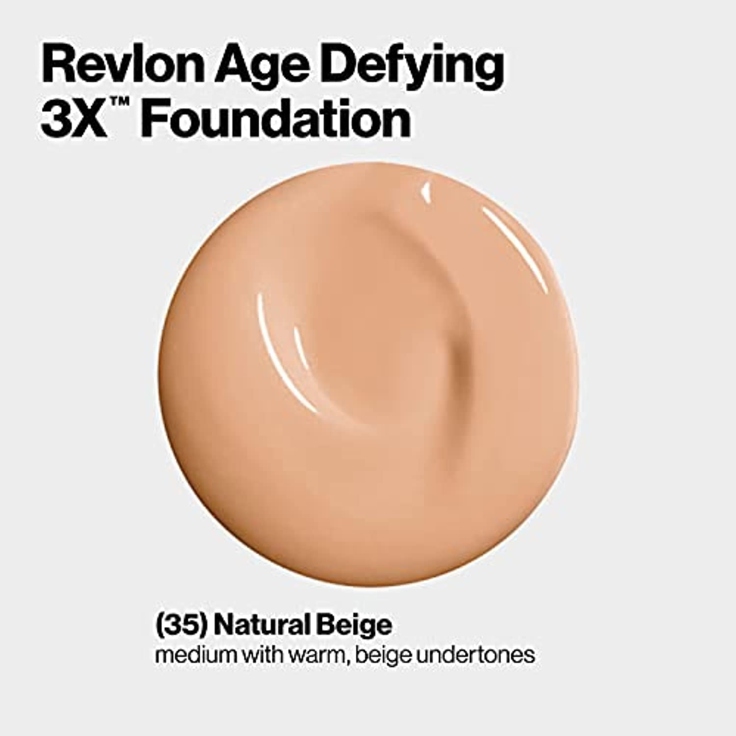 Revlon Age Defying 3X Makeup Foundation, Natural Beige