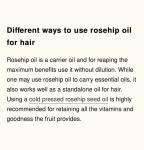 Organic Cold Pressed Rosehip Oil for Skin & Hair