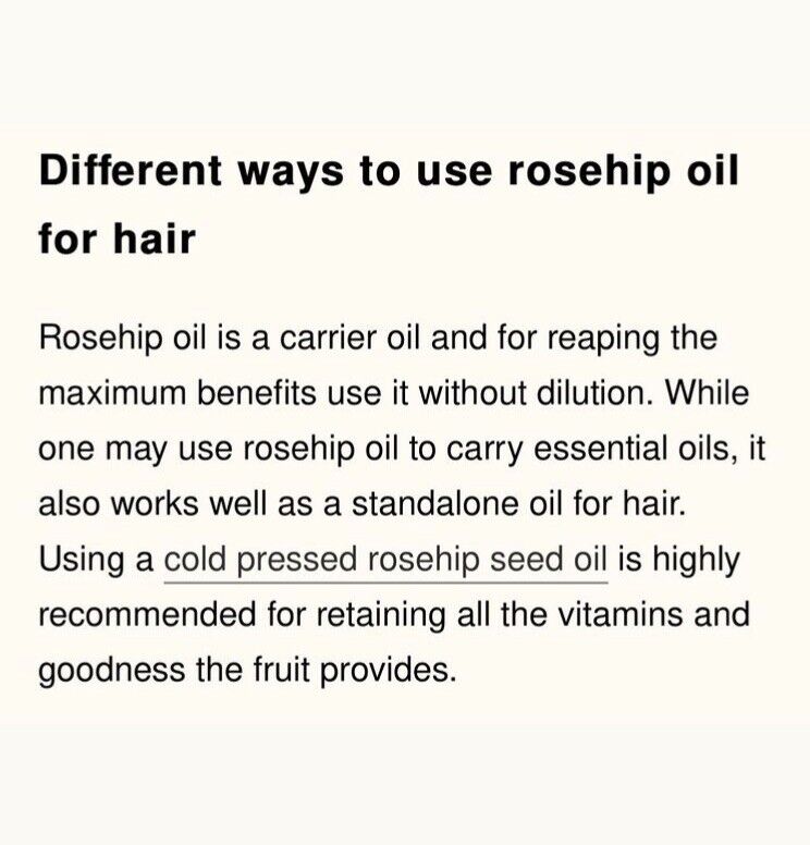 Organic Cold Pressed Rosehip Oil for Skin & Hair