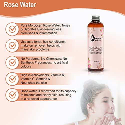 Argan Rose Water Toner for Glowing Skin