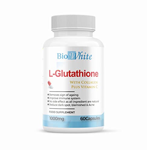 Bio White Glutathione Skin Brightening Supplement, 60 Capsules