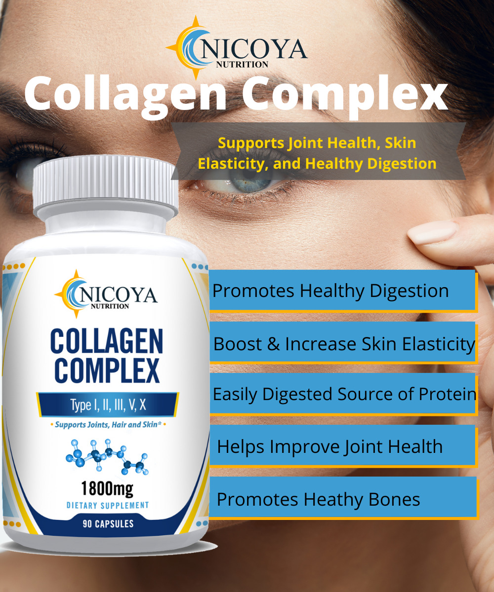 Hydrolyzed Collagen Peptides Pills 1800mg - 2 Pack