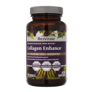 ResVitale Collagen Enhance Anti-Aging Supplement Capsules