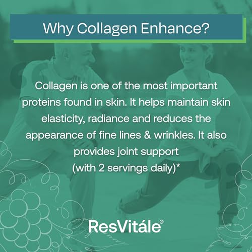 ResVitale Collagen Enhance Anti-Aging Supplement Capsules