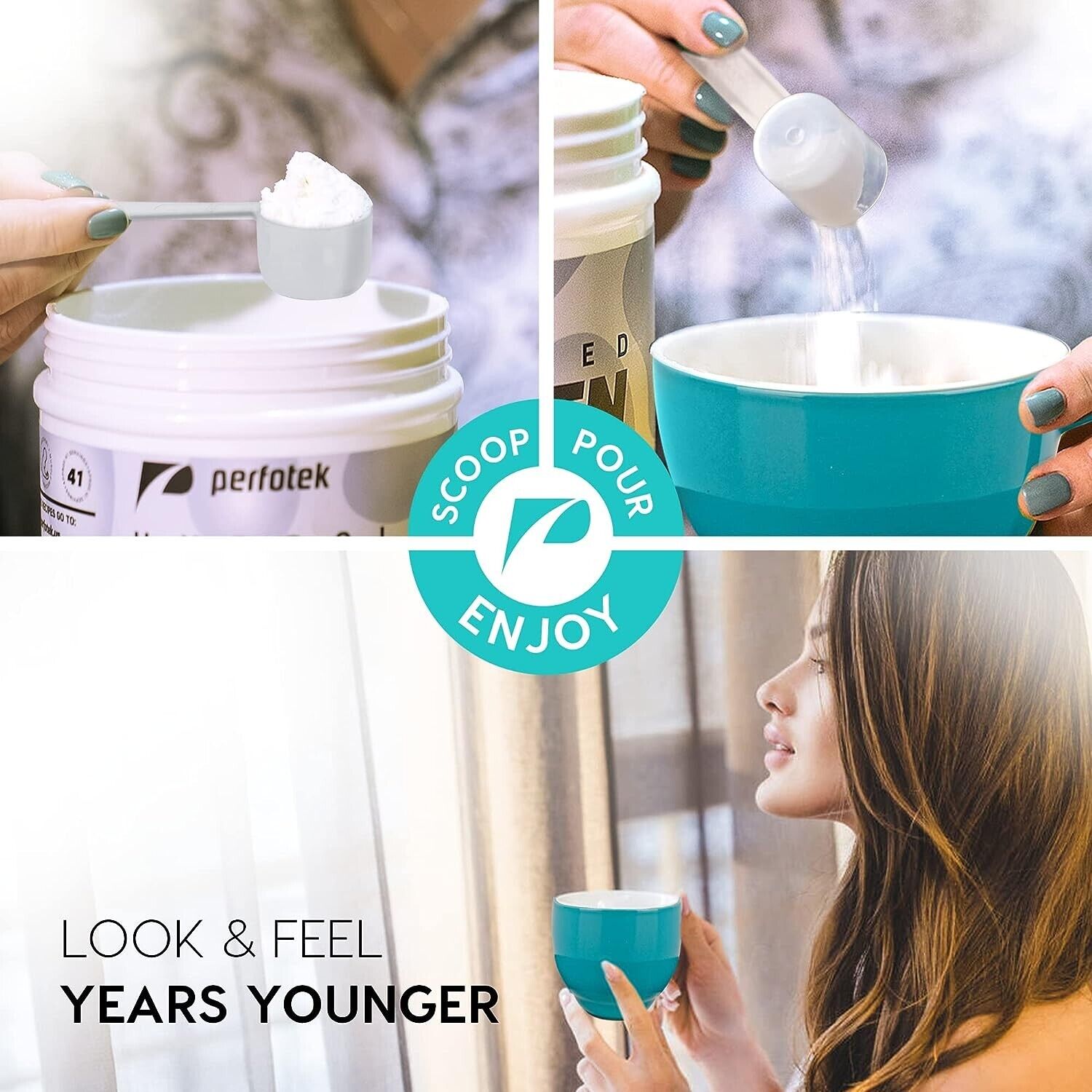 Hydrolyzed Collagen Peptides Powder 2lb Unflavored