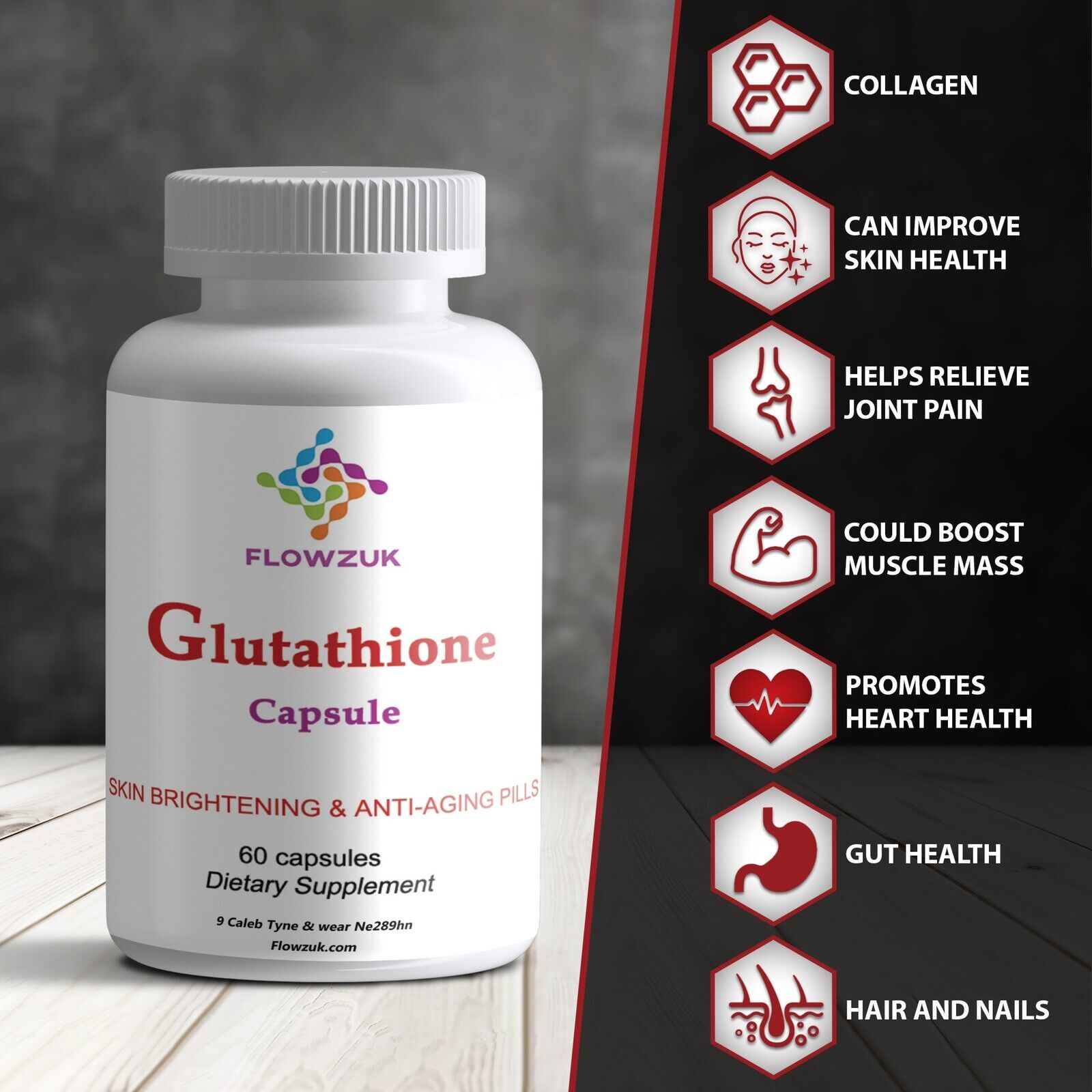 Glutathione Capsules with Collagen & Vitamin C
