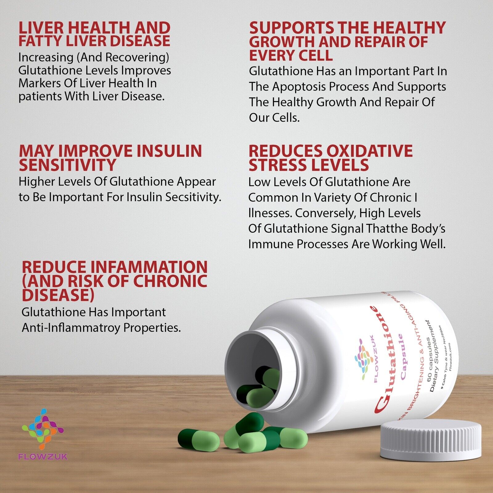 Glutathione Capsules with Collagen & Vitamin C