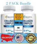 Hydrolyzed Collagen Peptides Anti-Aging Pills 1800mg
