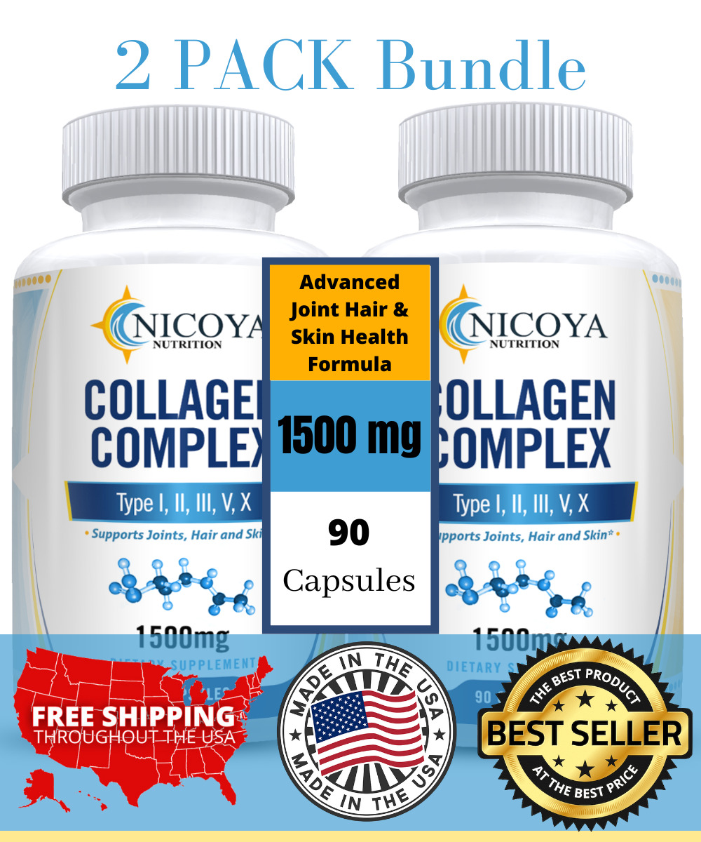 Hydrolyzed Collagen Peptides Anti-Aging Pills 1800mg