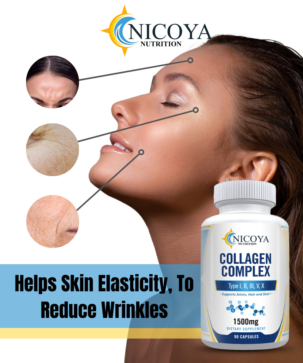 Hydrolyzed Collagen Peptides Anti-Aging Pills 1800mg