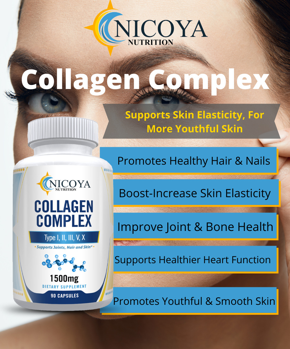 Hydrolyzed Collagen Peptides Anti-Aging Pills 1800mg