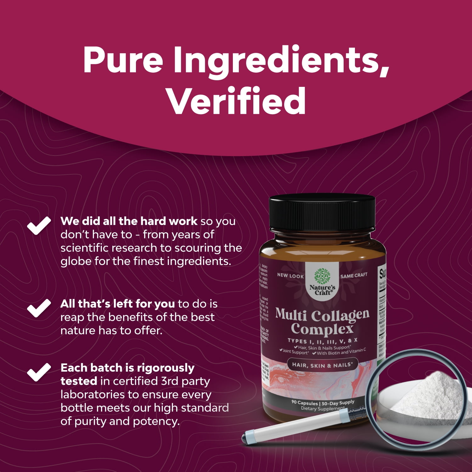 Multi Collagen Complex with Biotin for Men