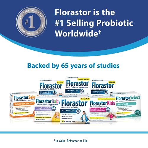 Florastor Daily Probiotic for Healthy Aging 100 Caps