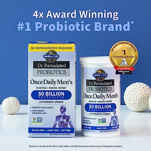 Daily Probiotic for Men, 50 Billion, 30 Caps