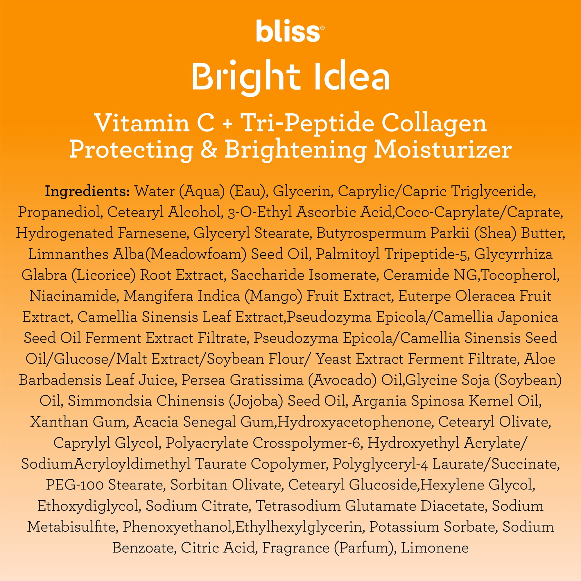 Bliss Bright Idea Vitamin C Face Moisturizer