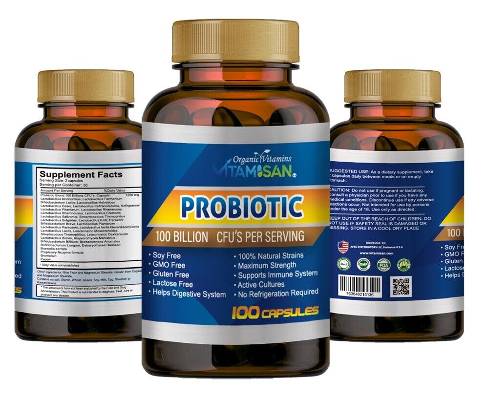 Probiotic 100 Billion CFUs - 300 Capsules