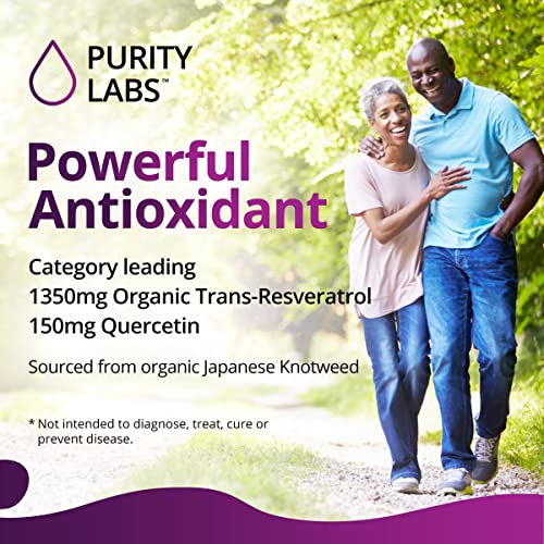 Pure Organic Trans-Resveratrol - Anti-Aging Vegan Capsules