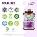 Vegan Trans-Resveratrol Anti-Aging Supplement - 90 Caps