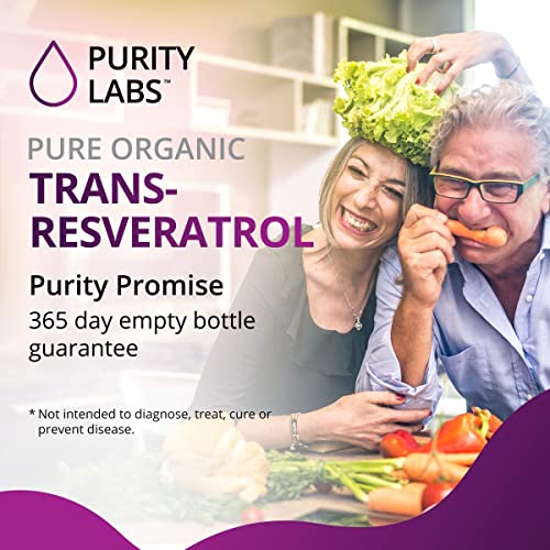 Pure Organic Trans-Resveratrol - Anti-Aging Vegan Capsules