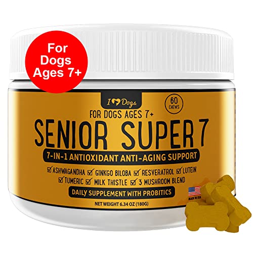 iHeartDogs Super 7 Anti-Aging Dog Multivitamin