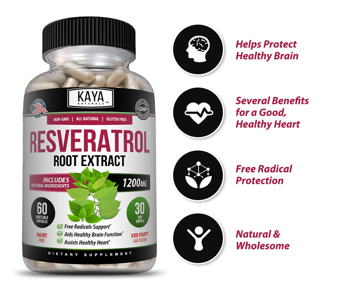 Resveratrol Capsules for Youthful, Radiant Skin