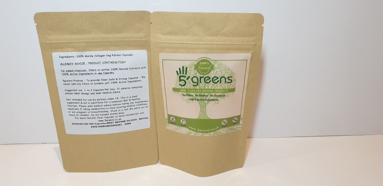 Max Strength Hydrolyzed Marine Collagen Capsules 2600mg