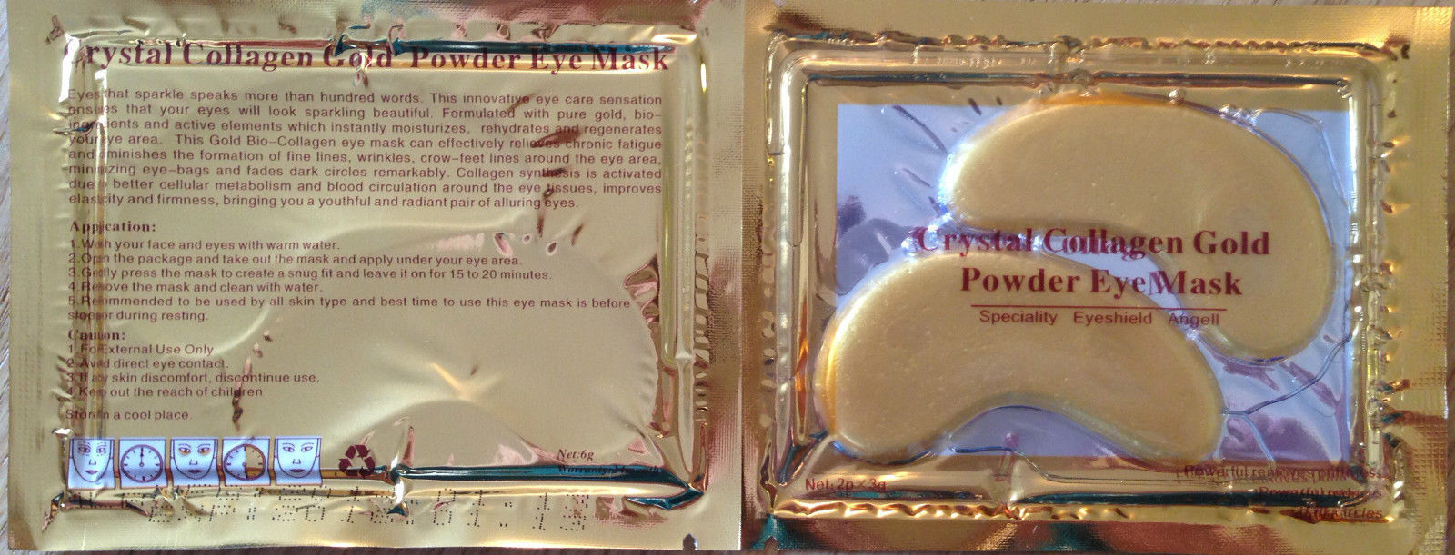 24K Gold Collagen Under Eye Gel Pads