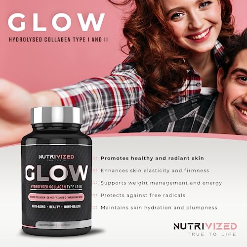 Nutrivized Glow Collagen + MCT Oil for Aging Skin