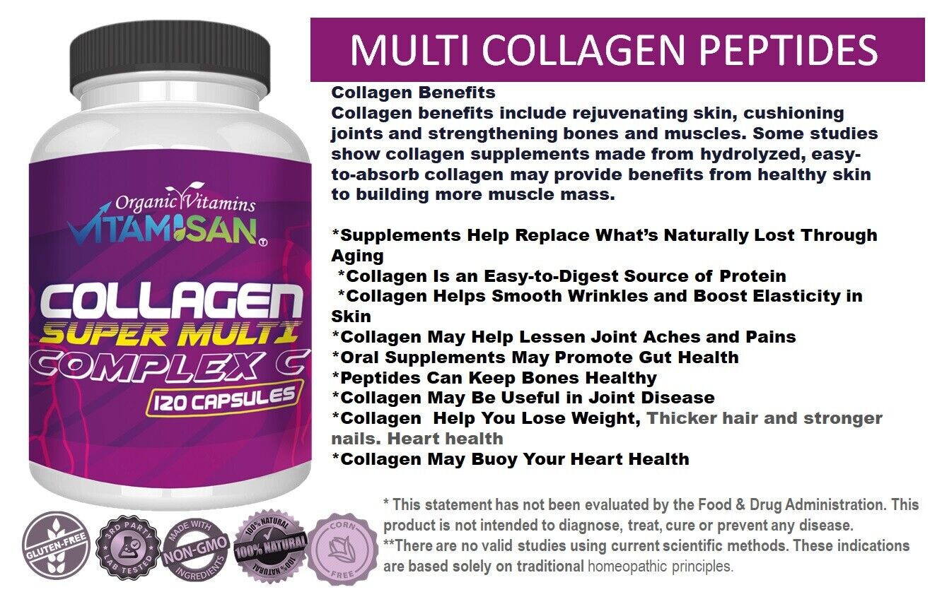 Collagen Peptides Pills for Anti-Aging - 2 Pack